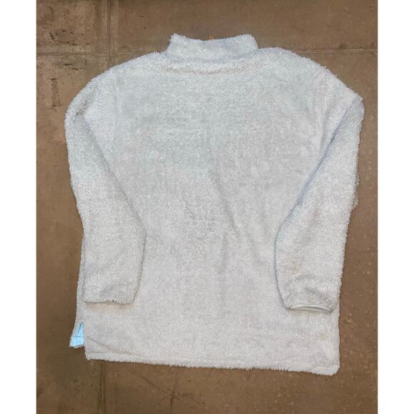 USA Palm Reversible Sherpa Fleece Pullover 1/4 Zip Gray Blue Men’s Size XL - Picture 6 of 10